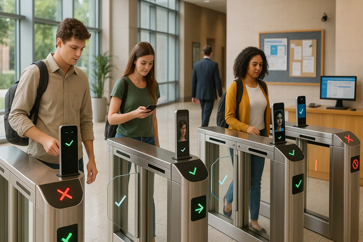 دەروازەی کۆنتڕۆڵی چوونە ژورەوەی زانکۆ