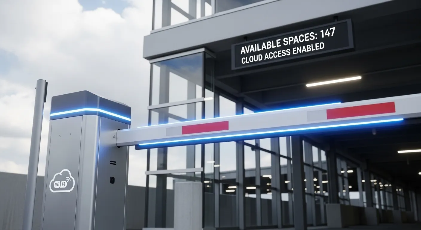 دەروازەی بەربەستی وەستانی ئۆتۆمبێل لەسەر بنەمای هەور